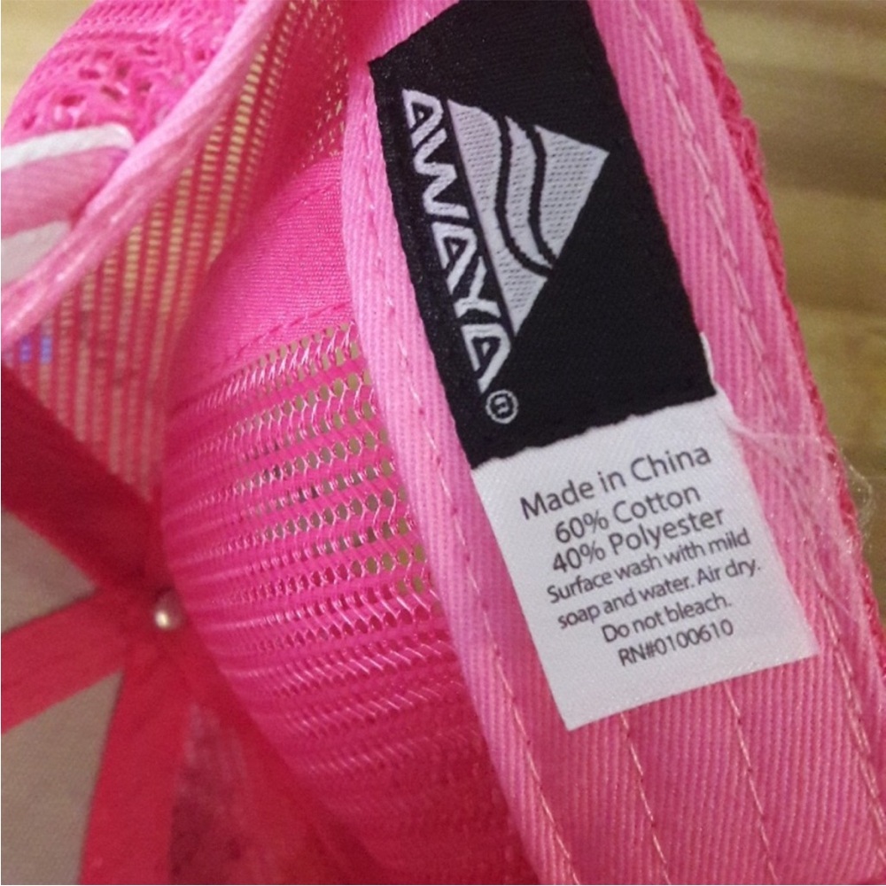 NWT! Awaya Life Women’s Pink/White Golf "Love" Graphic Hat/Cap Adjustable - Picture 8 of 10